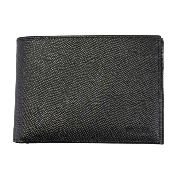 Prada Leather NERO Bifold Wallet Black - Picture 1 of 4